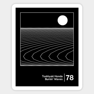 Toshiyuki Honda - Minimalist Graphic Artwork Fan Design Magnet